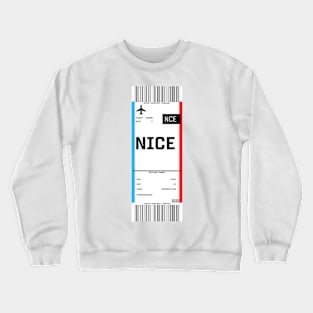 Boarding pass for Nice Crewneck Sweatshirt